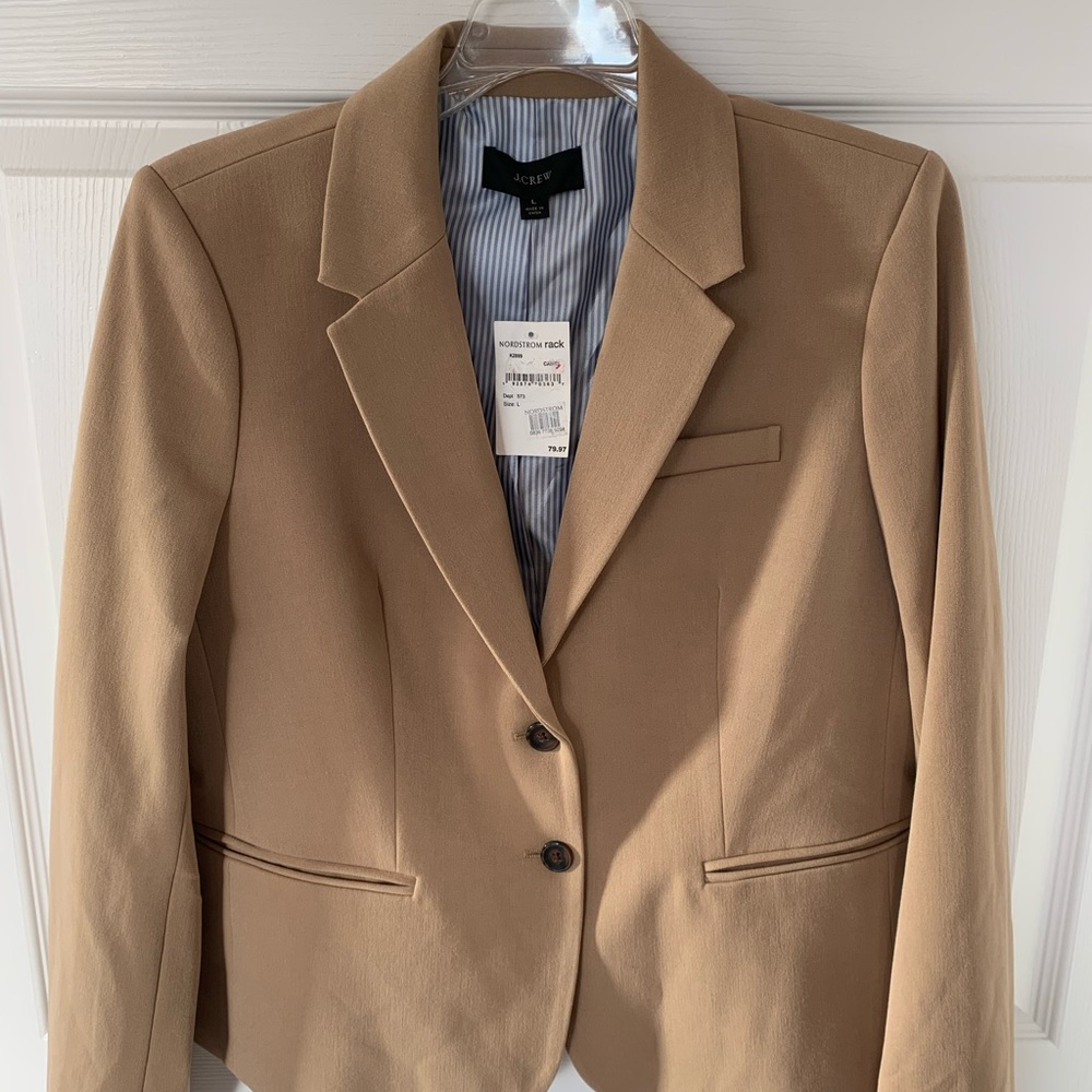 J. Crew Tan Camel Schoolboy blazer